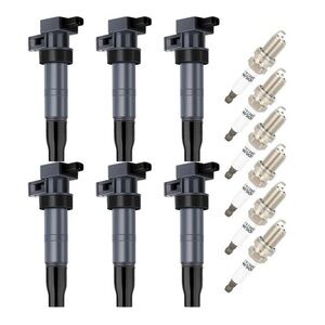 ECCPP Ignition Coil Coils&iridium Spark Plugs UF546 for Hyundai for Kia Azera